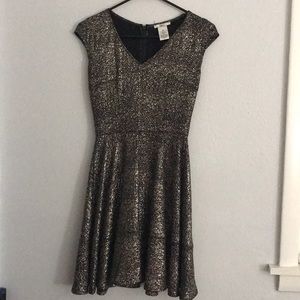 Metallic cocktail dress